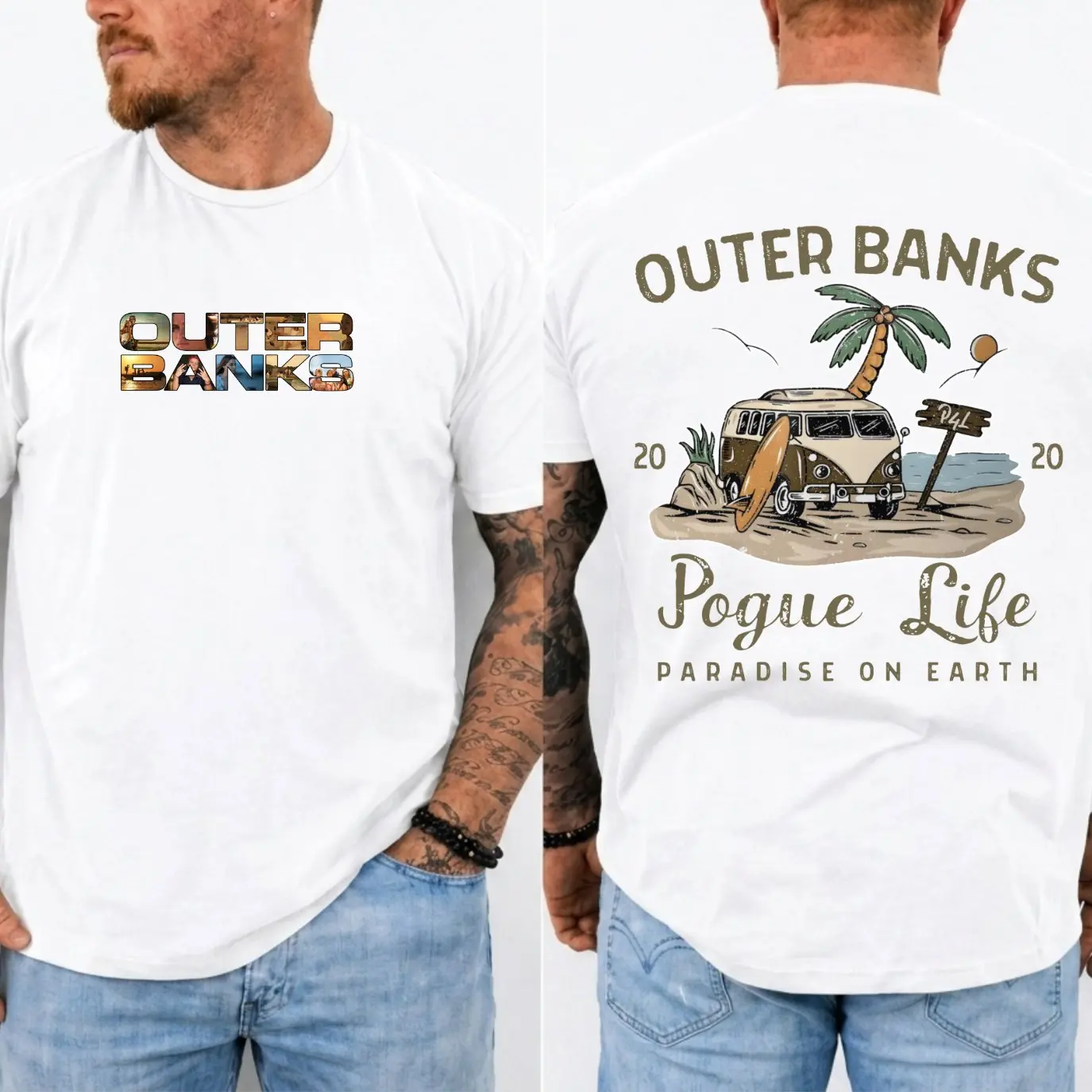 Outer Banks Pogue Life Vintage Graphic T-Shirt | Retro Beach Vacation Unisex Oversized Summer Tee, Movie Fan tee, Trending Shirt