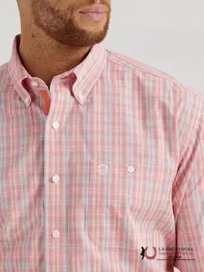 MEN'S WRANGLER SHIRT RELAXED FIT ORANGE - 112346526
