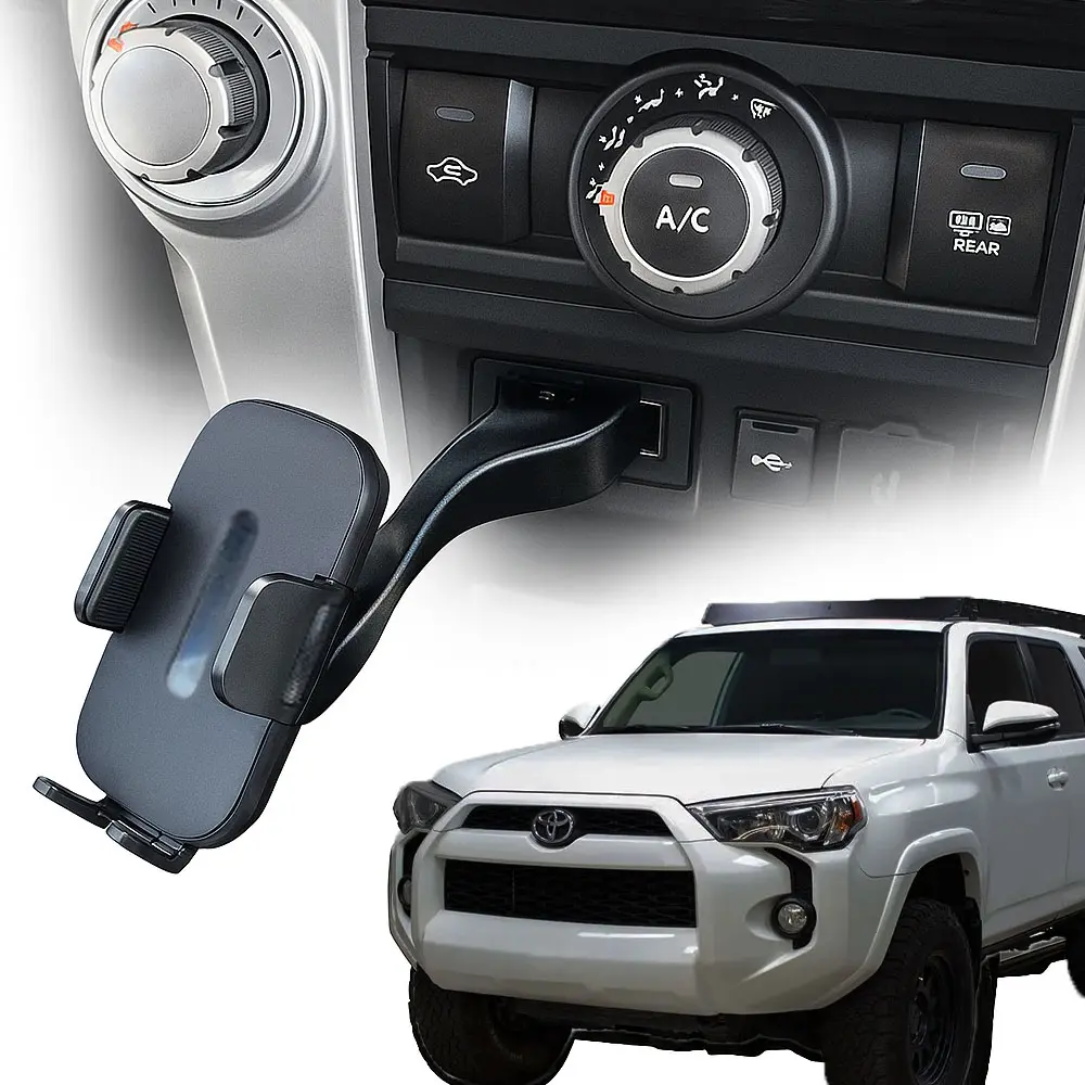 Runner SMASH Mount V3 5th Gen 4Runner Phone Mount and Iphone Holder - Smartphone Mount for 2014 - 2024 4Runner - Space Saving Stand for Dashboard Cubby