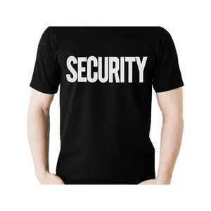 Men's "SECURITY" Graphic T-Shirt - 100% Cotton, Crew Neck, Short Sleeve | Versatile & Comfortable for Events, Safety Guards, Casual Wear | Machine Washable, All-Season Security Tee, Versatile Tshirt|Casual Style Shirt|Cotton Fabric