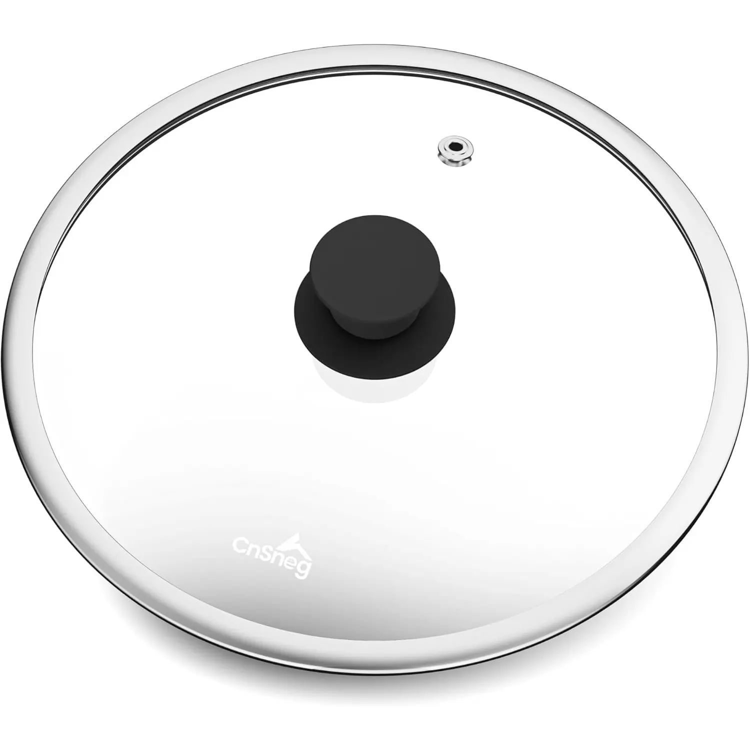Tempered Glass Lids for Pots and Pans, Cast Iron Skillet Lid 10.5 Inch, Frying Pan Lid, Replacement Pan Cover, Wok, Crock Pot Lid with Wide Stainless Steel Rim, Heat Resistant Cookware Pan Lids