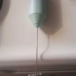 New England Stories Powerful Handheld Milk Frother Wand Stainless Steel Whisk Battery Operated for Coffee Lattes Cappuccinos & Matcha