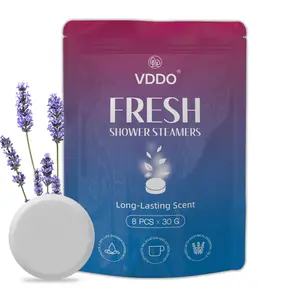 8-Pack Essential Oil Bath Bombs – Aromatherapy Bath Effervescent Tablets, Relaxing Shower Steamers for Stress Relief, Moisturizing Body Care, Long-Lasting Fragrance Spa Soak, Sleep Support, Spa Gift Set for Women & Men