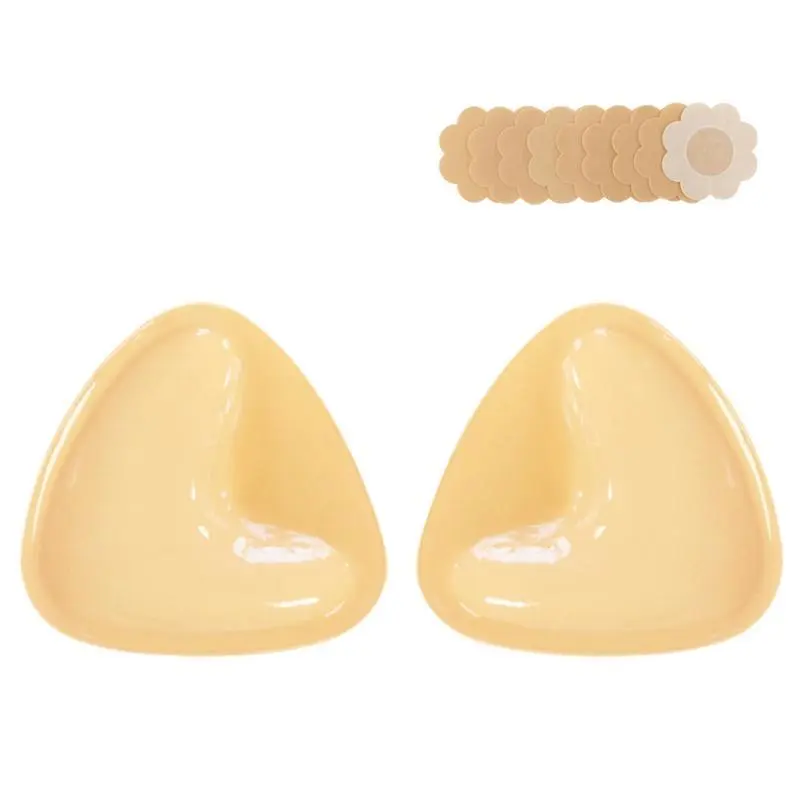 Double-Sided Sticky Bra Inserts Push up BreastEnhancers Pads Reusable Padded Ultra LiftInserts Adhesive Bra Pads Bikini WomenswearAccessories Strapless Underwear Lady WomenComfort