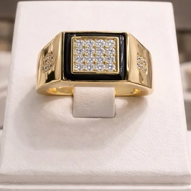 Ada Joyería anillo #157 estilo elegante para hombre