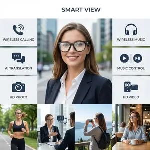 High Definition Smart Audio Glasses Camera, Video Recording, Translation, Wireless Calling, Music Playback, Voice Assistant, Portable Sports Goggles