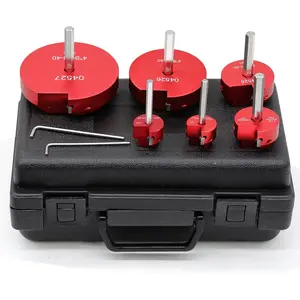 PVC Pipe Reamer, 6 count Plastic PVC Pipe Fitting Saver Kit Fit into Standard 1/2" Drills PVC Socket Saver Tool Contains 3/4inch, 1inch, 1-1/2inch, 2inch, 3inch, 4inch