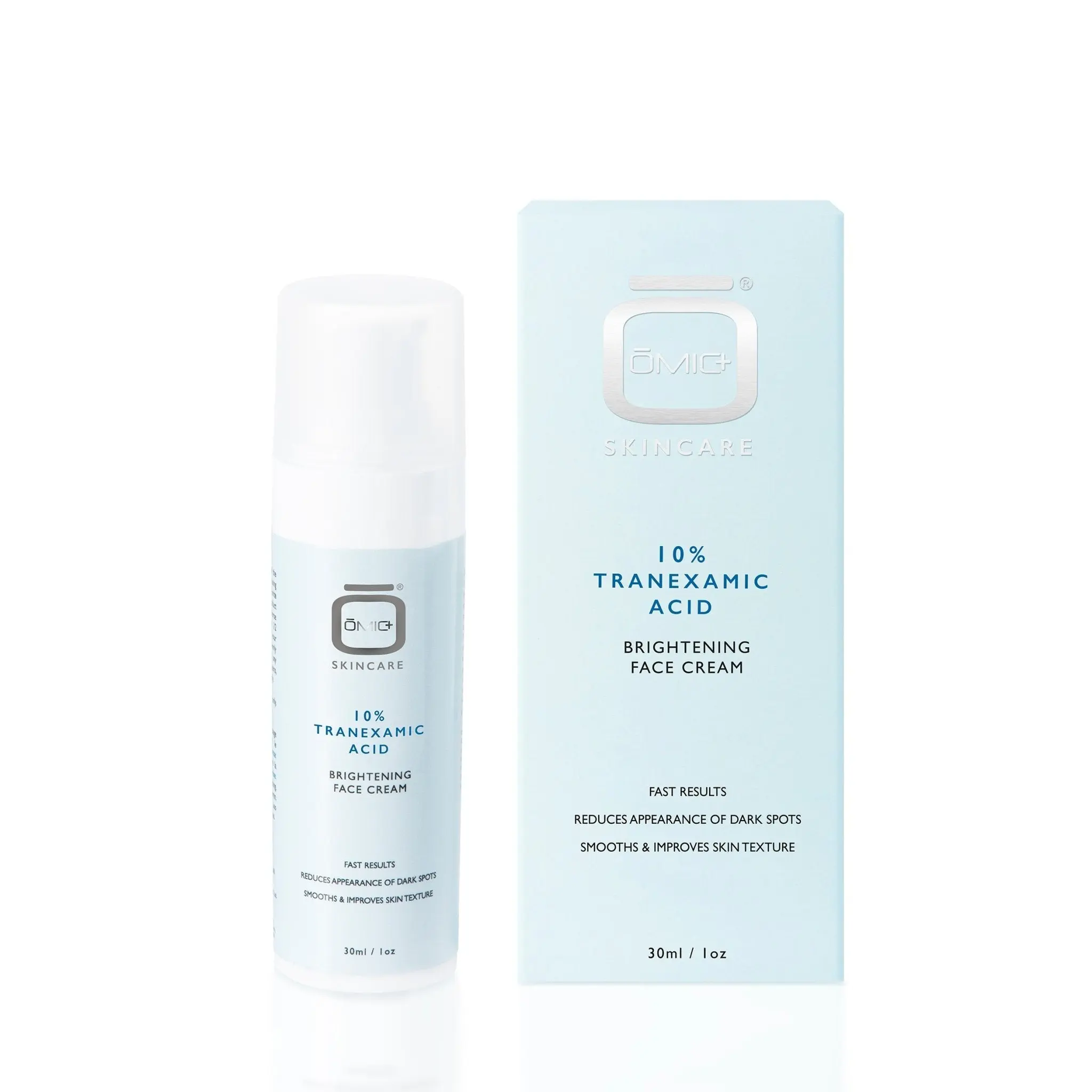 Omic+ 10% Tranexamic Acid Face Cream - Gentle Daily Moisturizer, Dark Spot Corrector, Brightening Treatment for All Skin Types, Restores Radiant Complexion, Fixes Uneven Skin Tone, 30ml