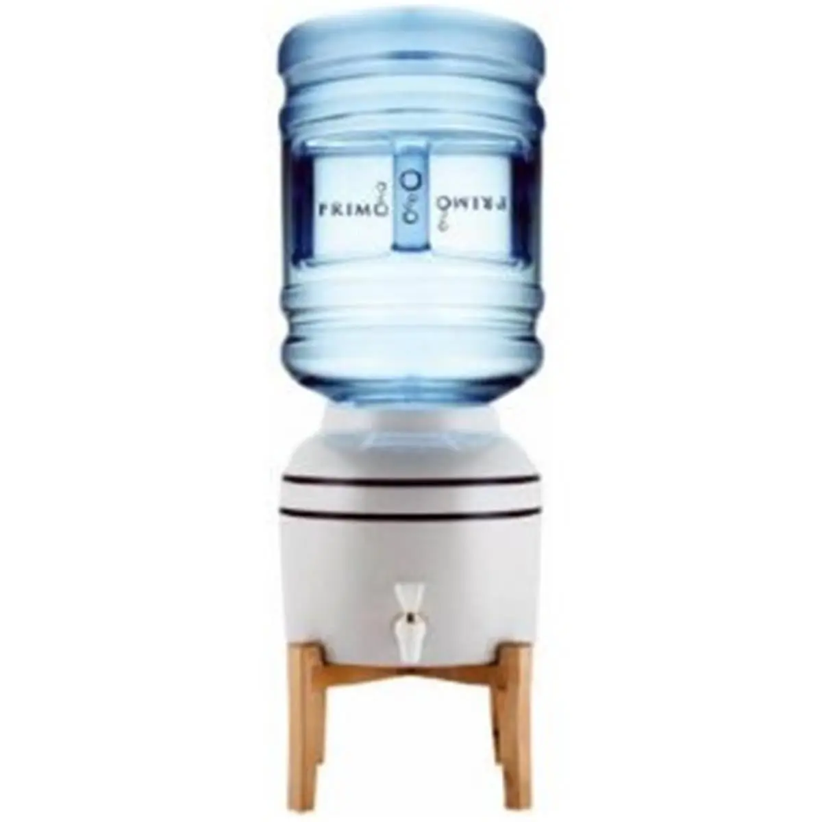 212 MAIN Tabletop Glazed Ceramic Water Dispenser with Tabletop Stand, Rim Protector, 1-Year Warranty, Bottle Dispense Function, Dishwasher-Safe for Bottled Water & Other Beverages (Household & Kitchen Appliance)