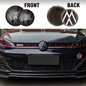 1/2pcs Car Front Radiateor Emblem Sticker Rear Trunk Badge Automobile Decals Auto Modification Accessories For Volkswagen VW GOLF 7 variant Car Stickers