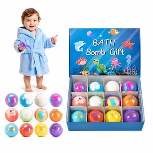 Bath Bombs for Kids with Surprise Inside, 12 Pack Kid Bath Bombs Gift Set, Easter Basket Stuffers for Boys Girls Bubble Bath with Toys Inside
