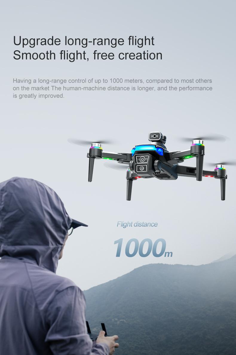 YCMDCGIE 4K GPS Drone with 4.5" Screen Remote - AI Obstacle Avoidance, 40 Min Flight (2 Batteries), 3300ft Range, Brushless Motor Professional Quadcopter