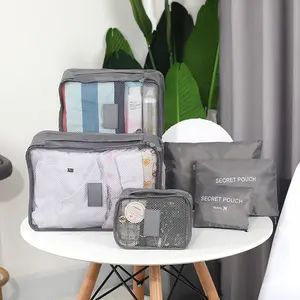 Travel Clothes Storage Bags Set  Portable Luggage Organizer Suitcase Packing Cubes with Shoe Pouch