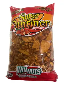 Winnuts Super Cantinero Peanut Snack Mix with Tortilla Chips, Chili & Garlic – 16 oz (454 g)