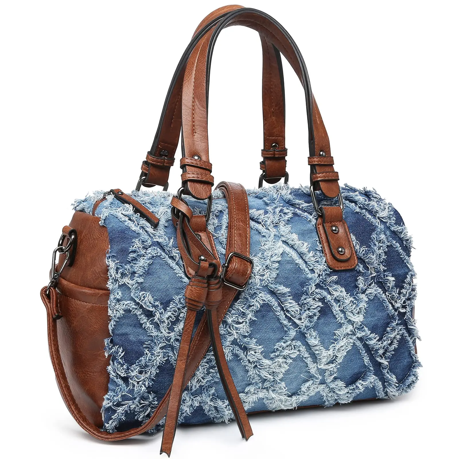Women Soft Vegan Leather Barrel bags Large Hobo fall totebag Top Handle Work Totes Satchel Handbags Shoulder Western Purse