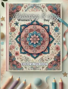 Relaxing and cozy Book: A Calming Adult Coloring Book with 50 Unique Mandala Patterns and Floral Designs for Mindfulness and Stress Relief
