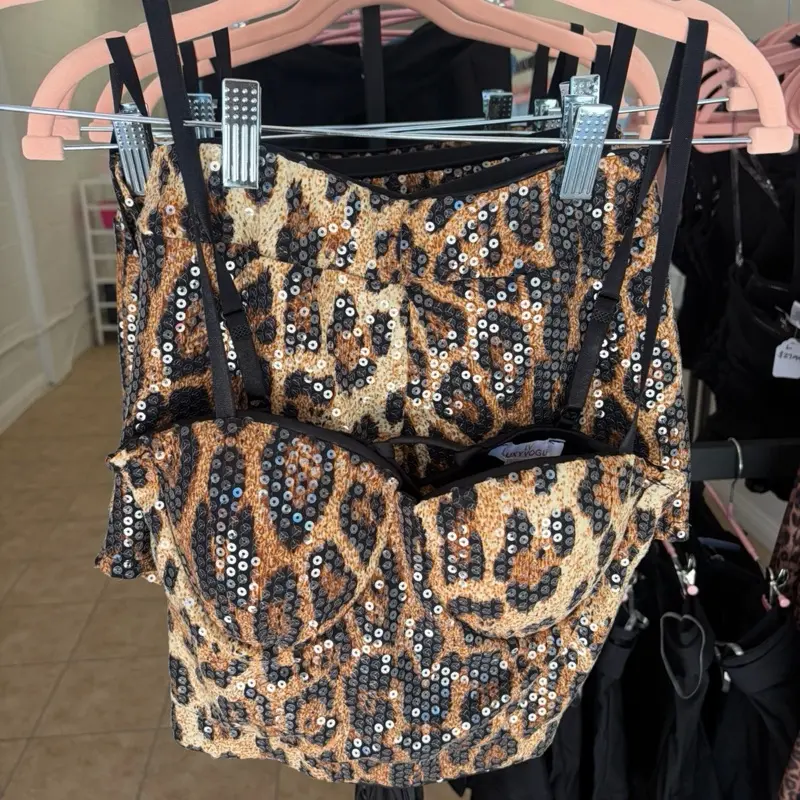 Sequin Cheetah Set