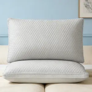Ice silk cooling bean pillow—breathable temperature control, maintains a plump shape that doesn’t lose its form, resists fading.