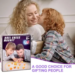 Duel Chess Magnet for 2 Players, Family Party Board Game, 20 Magnetic Pieces & Rope, Travel-Friendly, TikTok-Viral, Instant Set-Up, Child-Safe, Durability, Perfect Gift