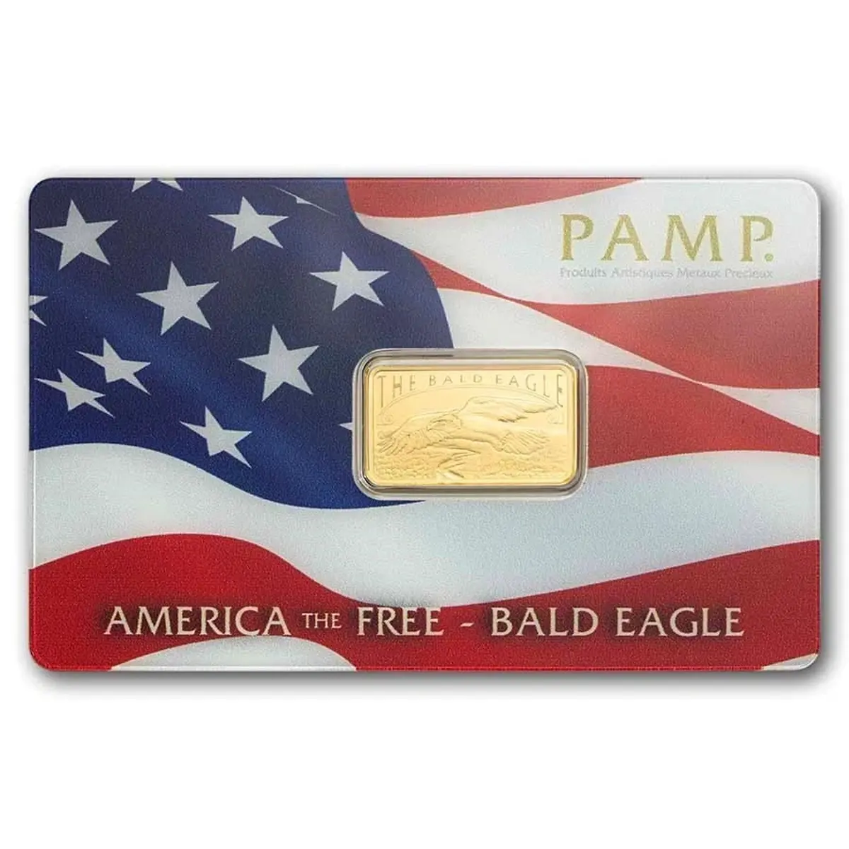 PAMP America the Free - Bald Eagle 5 Gram Gold Bar - In Assay