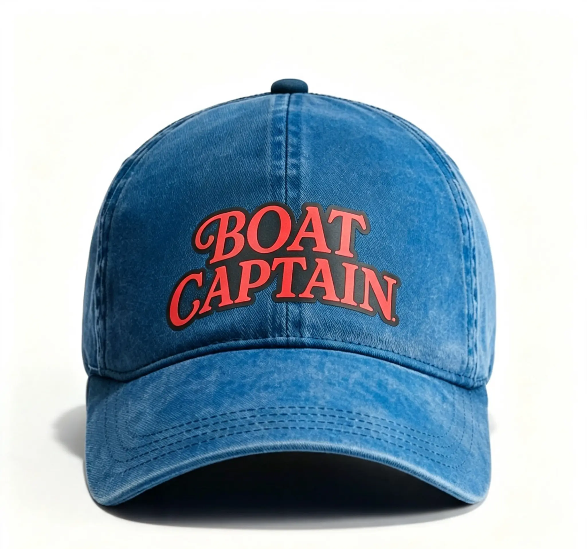Best Selling Boat Captain Washed Baseball Cap, Vintage Distressed Dad Hat, Unisex Cotton Blend Hat, Adjustable Casual Sun Hat, Fashion Nautical Style Hat For Men Women Daily Outdoor Use