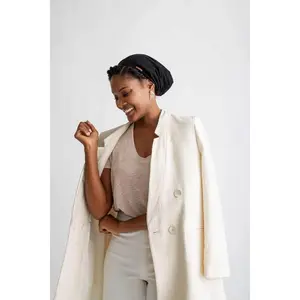 Black Adjustable Slap | Satin-Lined Cap