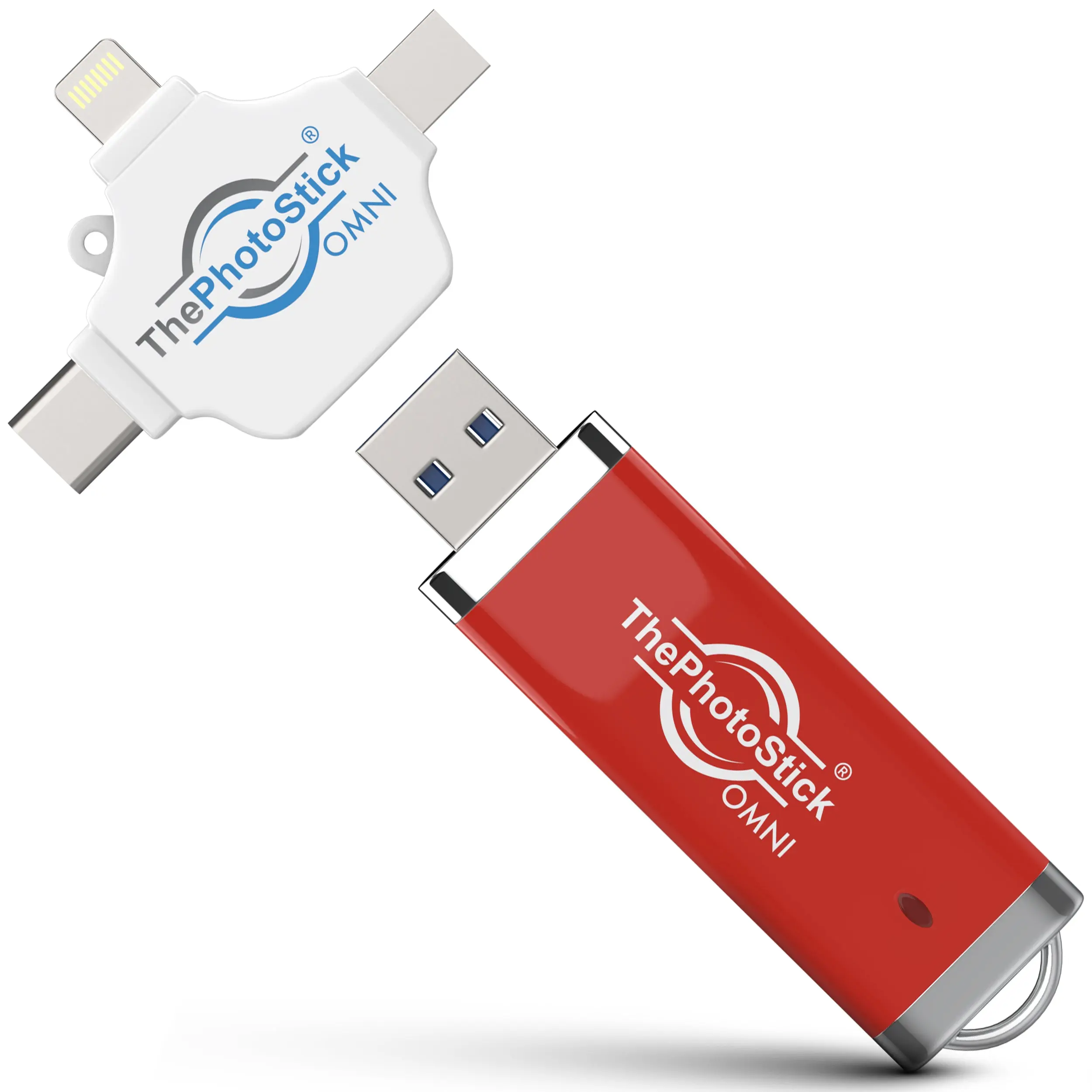 ThePhotoStick Omni 512GB USB Flash Drive & Memory Stick – Automatic Photo & Video Backup for iPhone, Android, Mac & PC – Multiport Connection to Easily Store & Transfer Files