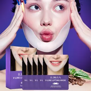 ILISYA 1 box of facial lifting tape, V-face mask, face-slimming mask, reduces double chin, lifting and firming mask patch, gel mask, Skin Care, holiday gift, Halloween gift, Christmas gift