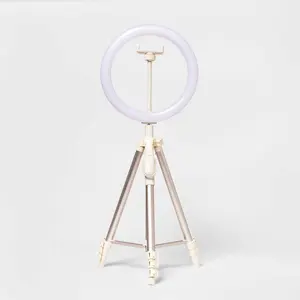 heyday Ring Light Stone White Bluetooth Remote Adjustable LED
