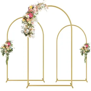 Wedding Arch Backdrop Stand Set, Metal Arch Backdrop Stands 7.2FT 6.6FT 6FT, Balloon Arch Frame for Party, Birthday, Baby Shower Event Decoration