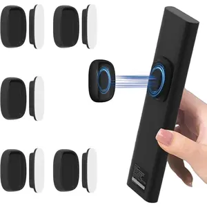 5 Pack Upgraded Magnetic Remote Control Holder Wall Mount - Enhanced N52 Magnets & Stronger Adhesive, No-Drill Remote Organizer for TV/Fan/AC Remotes