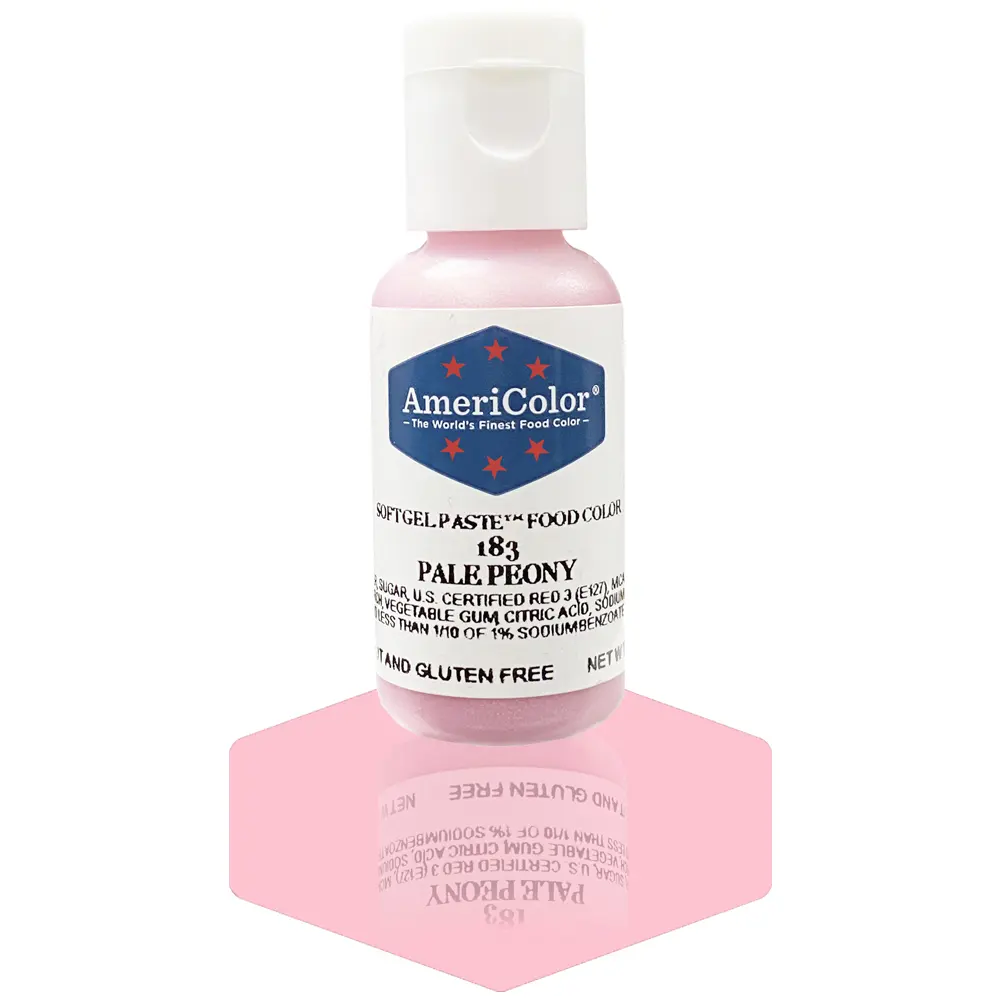 AmeriColor, Pale Peony, .75 Ounce, Soft Gel Paste Food Color