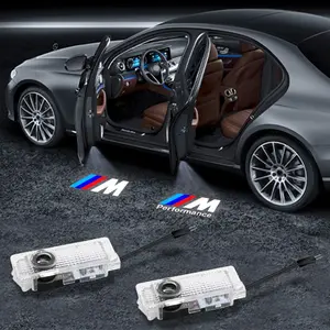 2/4PCS LED Car Door Interior Ghost Shadow Welcome Light Accessories For BMW E90 E91 E92 E93 E60 E61 F10 F07 E63 E64 F12 F13 F30 E87 F20 Led Lights Car