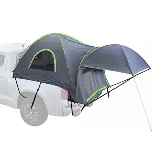 VEVOR Pickup Truck Tent,  Fits 8.0-8.2 ft Truck Tents for Camping, Waterproof PU2000 2-3 Person Sleeping Truck Bed Tent, Sturdy Truck Bed Camper Shell with Expandable Awning, Rainfly, Storage Bag