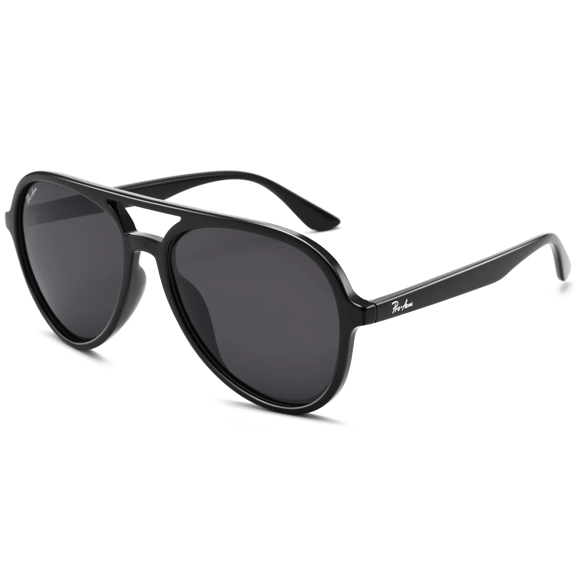 Pro Acme Retro Polarized Aviator Sunglasses – UV400, 70s Vintage Style, Trendy Unisex Shades