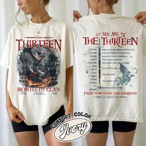 Comfort Colors The Thirteen TOG Shirt, We Are the Thirteen Shirt, From Now Until the Darkness Claims Us Shirt, Manon Blackbeak TOG Shirt, SJM Merch, Terrasen
