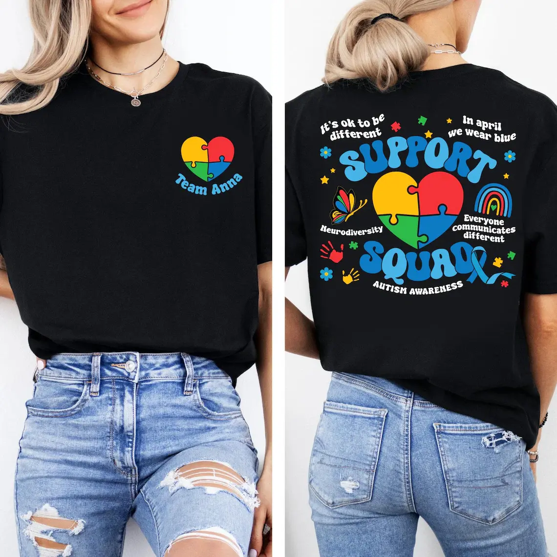 Autism Awareness Shirt, Neurodiversity Shirt, Family Autism Support Squad, Autism Mom Shirt