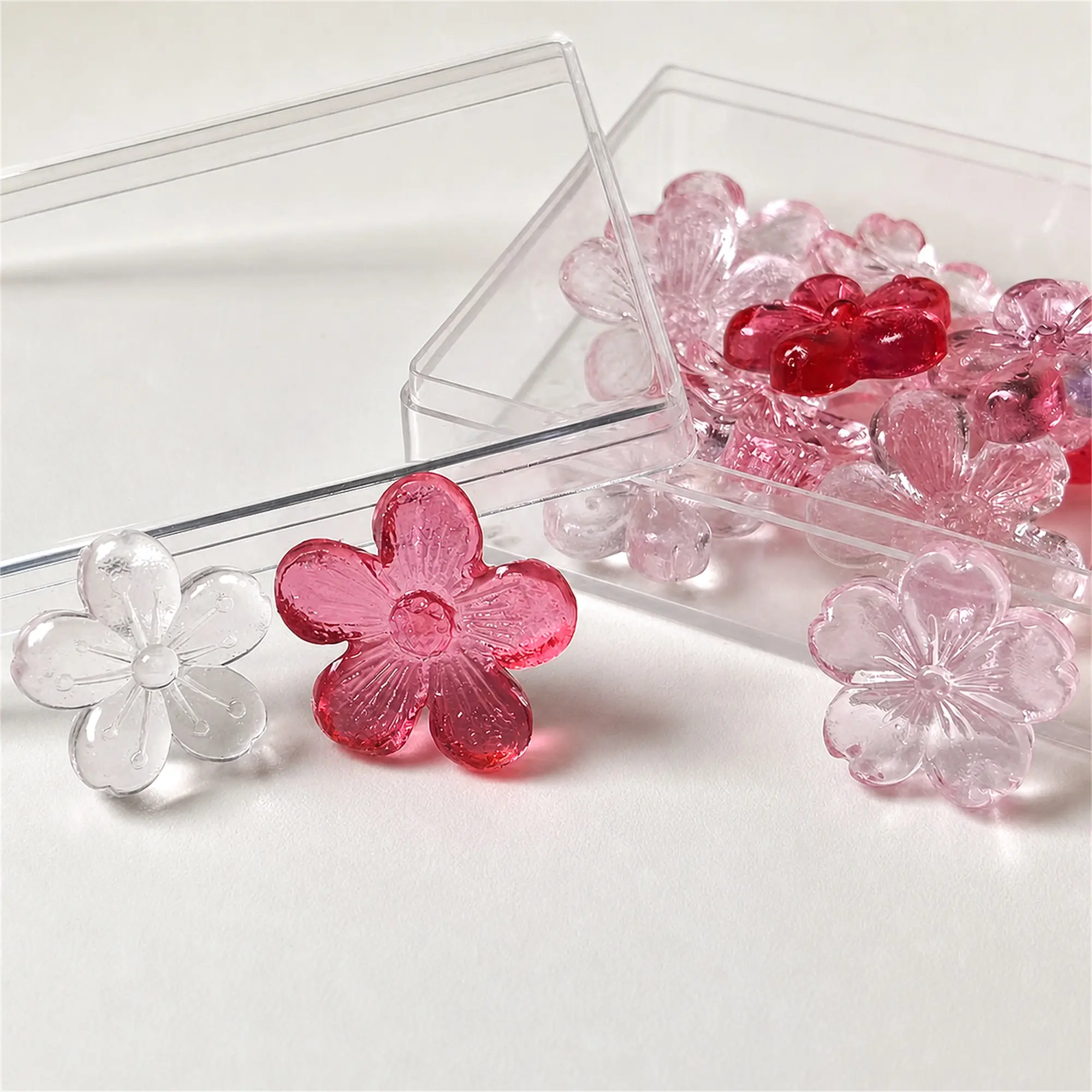 Sakura Shaped Candy 65g Isomalt Hard Candy 3 Fuity Flavor - Watermelon, Strawberry, Peach