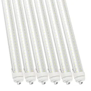 JLLED 6 Pack 2FT 4FT 5FT 6FT T8 LED Tube Light Bulbs 40W 6000K Cool White with Ultra Bright Dual-Row LEDs Rotatable R17d High Output Cap for T10 T12 Fluorescent Replacement
