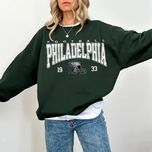 Philadelphia Football Sweatshirt, Sundays are for the Birds Crewneck, Bird Gang Football Gift Fan