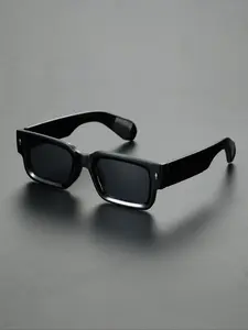 Men's Square Frame Sunglasses, Trendy Casual Sunglasses for Everyday Use, Fashion Accessories for Outdoor Activities, Square Frames Sunglasses