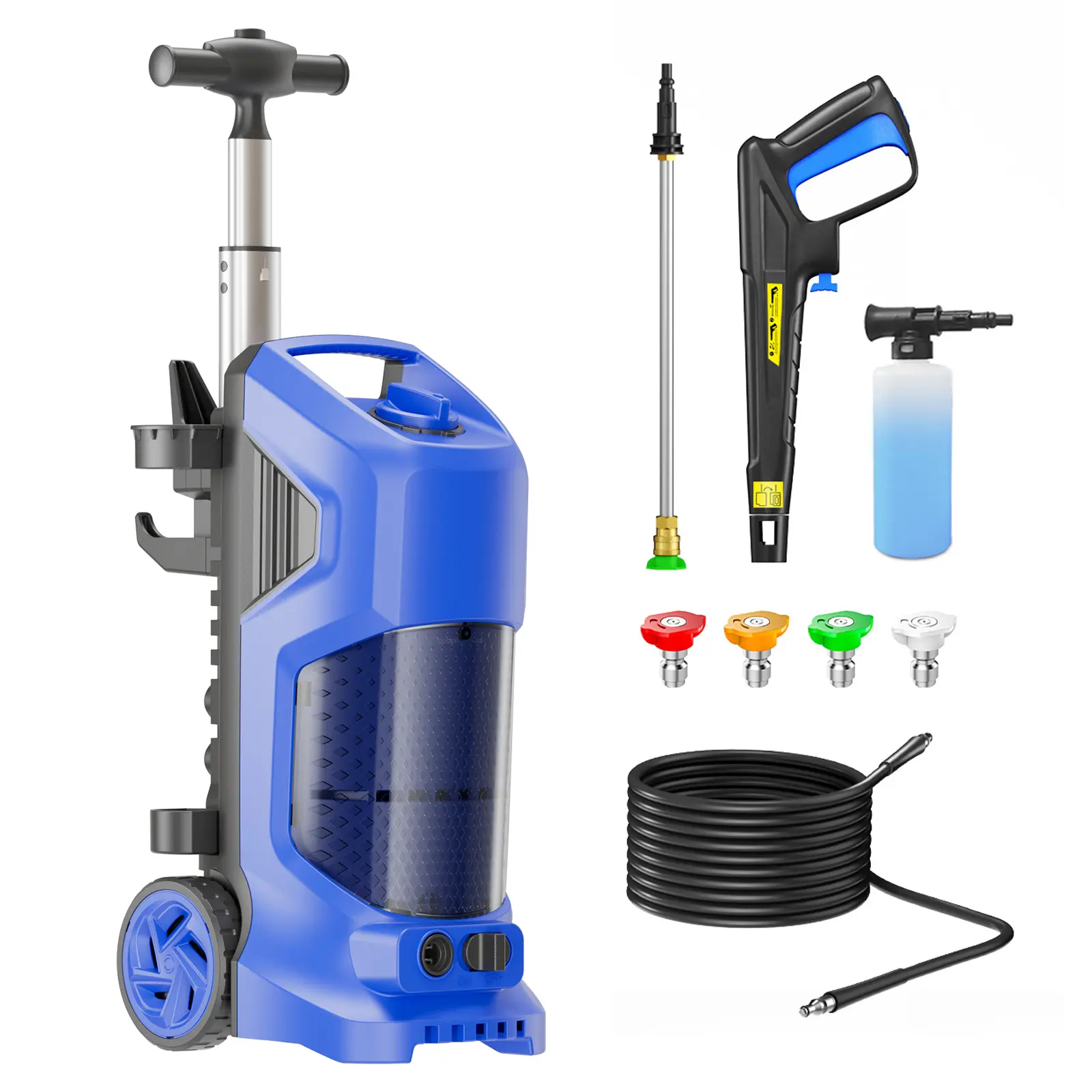 4200PSI MAX  Electric Pressure Washer,3.6GPM Pressure Washer with 4 Nozzles, 25FT Hose, Soap Tank, Ideal for car, home, driveway, yard, outdoor, gutter, pool, brick Cleaning