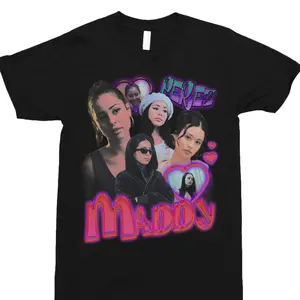 Comfort colors Maddy Perez Euphoria Collage T-Shirt, Show Character Shirt, Neon Heart Streetwear Oversized Cotton T-Shirt Men Women Fan Gift