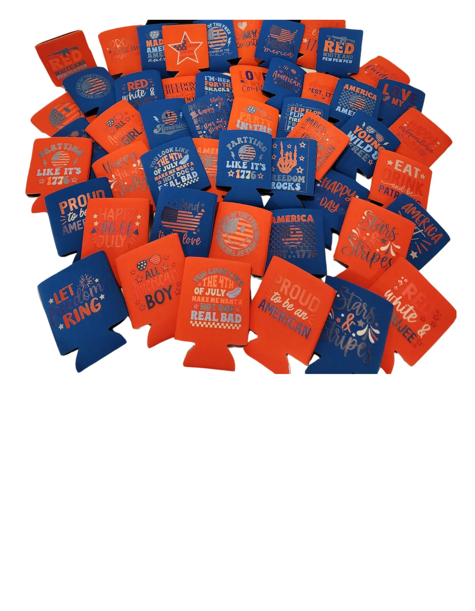 Grit Fit Customs Customizable Koozies - Durable Collapsible Drinkware for Parties Tailgates & Cookouts with Personalized Designs