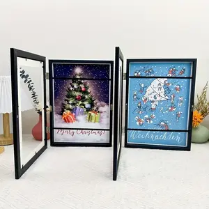 Two art exhibition flip frames - Easy opening design, quick change of display, magnetic frames - Ideal choice for home, living room or office decoration