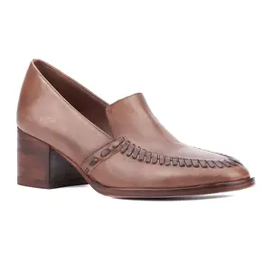 Vintage Foundry Co. Women's Elaine Heel Pump - BROWN, 8