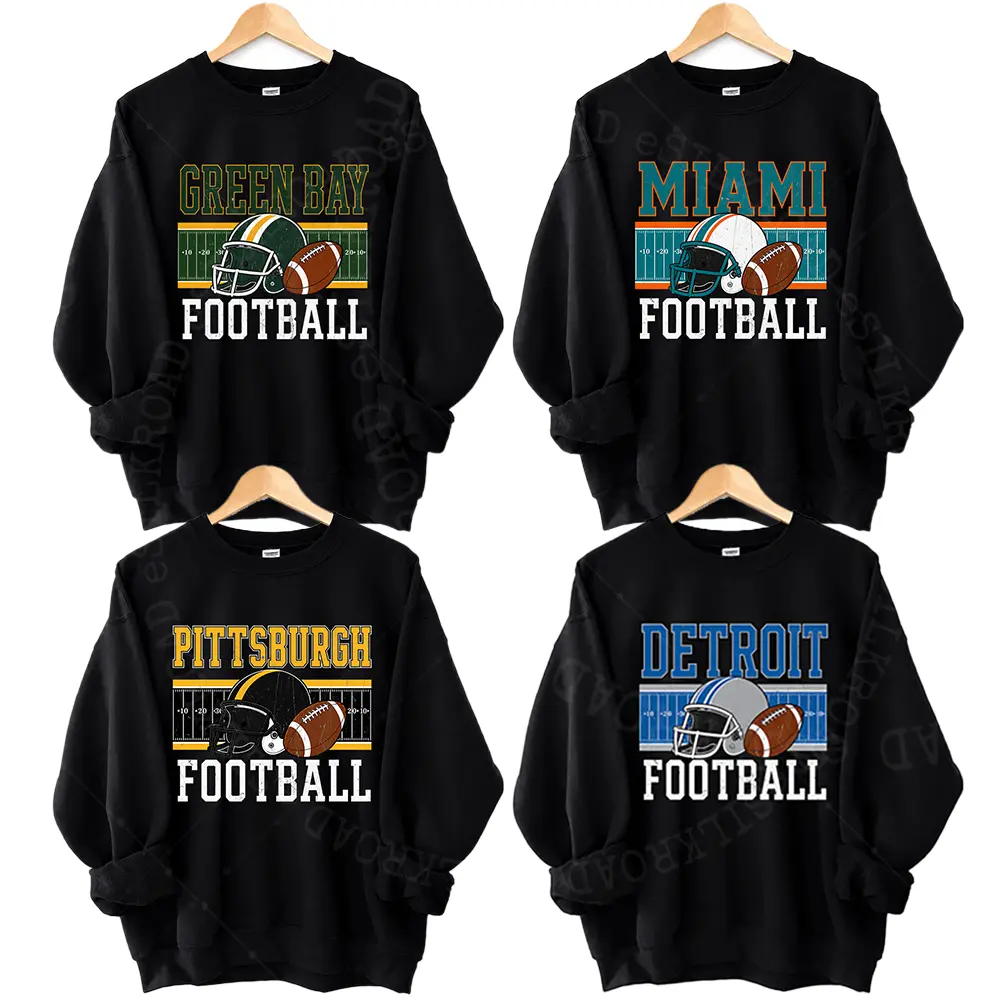 32 Team Football Sweatshirt, Retro 1960sGameDay Crewneck, Unisex Pullover for Men and Women - SR