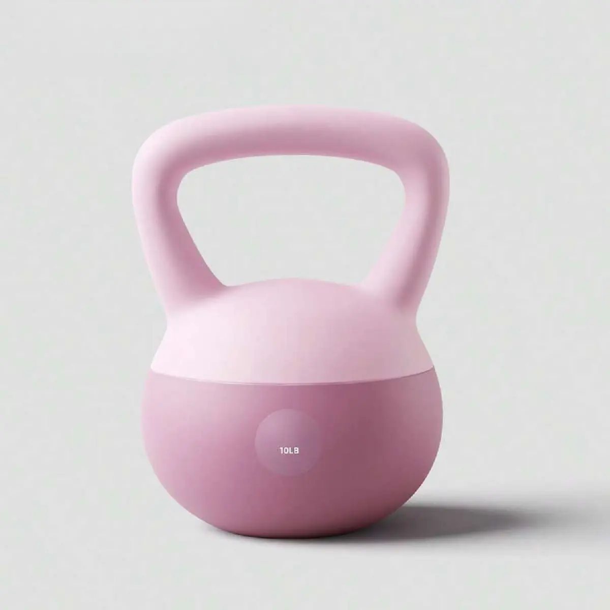 10 lbs Soft PVC Iron Kettlebell - Wide Non-Slip Handle, Shockproof Absorption, Women's Home Weight Training Equipment for Core Muscles, Legs & Full Body Strength