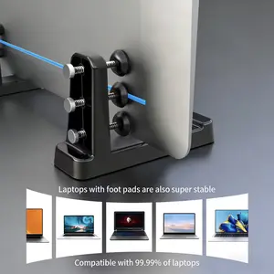 Laptop vertical stand, suspended secondary screen stand, cooling, gaming, office desk universal for gaming laptops Computer Plastic Tablet Alloy Durable Smartphone