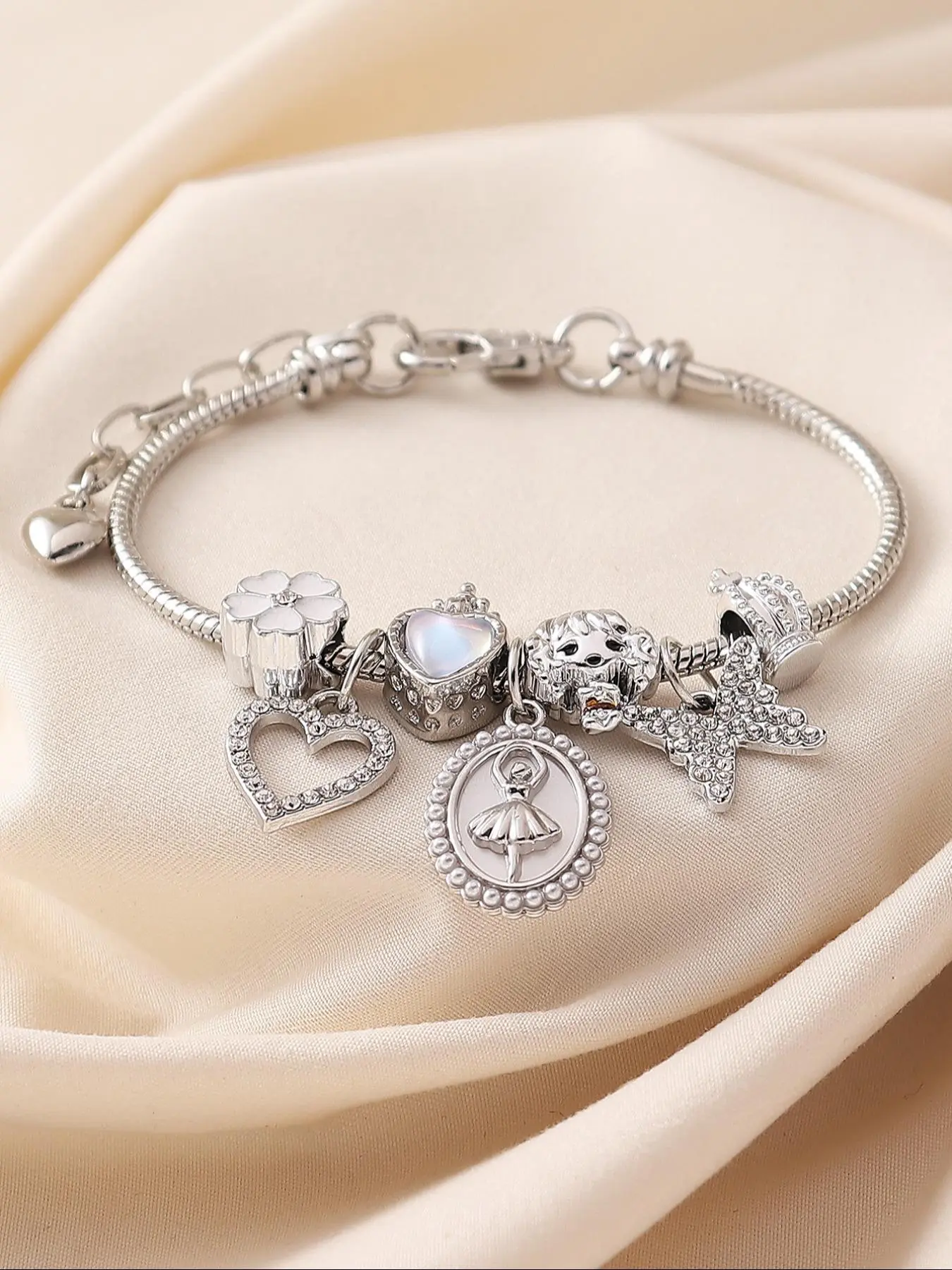 Rhinestone Decorated Bangle, Fashionable Jewelry for Women & Girls, Trendy All-match & Exquisite Jewelry for Birthday Gift, Rhinestone Bracelet, Copper Bracelet, High Quality Bracelet